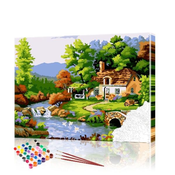 

Картина по номерам ArtSale "Деревня" PBN0451 размер 40х50 см