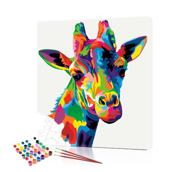 

Картина по номерам ArtSale "Цветной жираф" PBN0469 размер 40х50 см