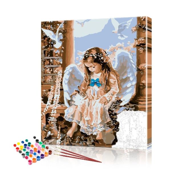 

Картина по номерам ArtSale "Ангелок" PBN0573 размер 40х50 см