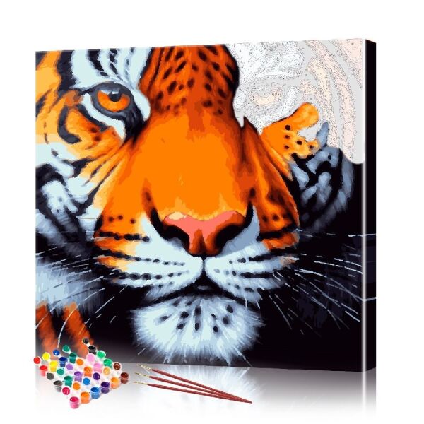 

Картина по номерам ArtSale "Тигр" размер 30х30 см