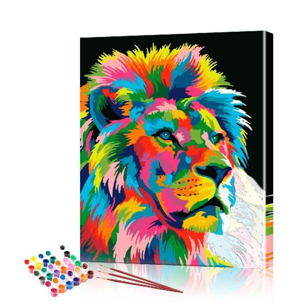 

Картина по номерам ArtSale "Лев" размер 30х40 см