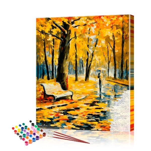 

Картина по номерам ArtSale "Осенний парк" размер 40х50 см