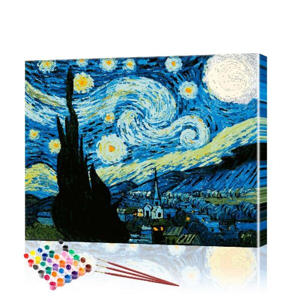 

Картина по номерам ArtSale "Ночь Ван Гога" размер 40х50 см