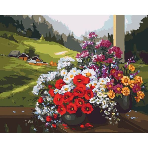 

Картина по номерам. Сельский пейзаж Родной край 40*50см * KHO2212