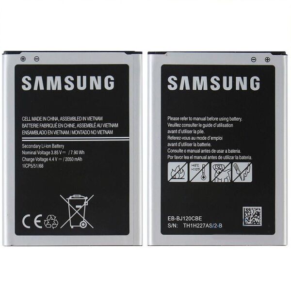 

Аккумулятор для EB-BJ120CBE Samsung J120H Galaxy J1 2016 2050mAh (батарея, АКБ)