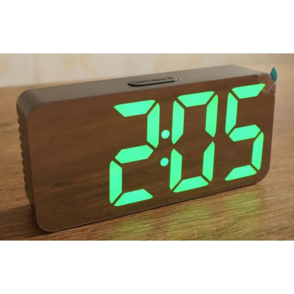 

Настольные электронные зеркальные часы будильник (0435772) Зеленая подсветка