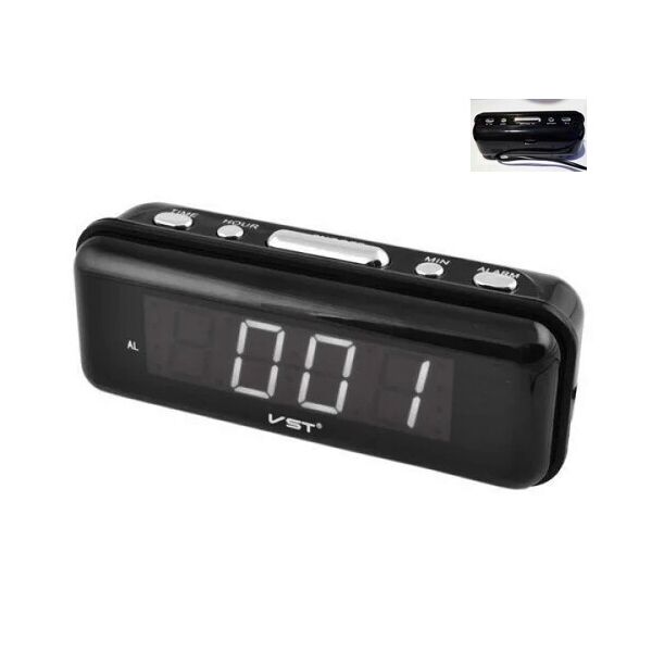 

Настольные цифровые электронные сетевые часы будильник с подсветкой (9435728)