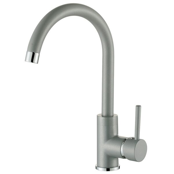 

Смеситель кухонный AQUAMARIN WAVE 390 TITAN combi (Серый)