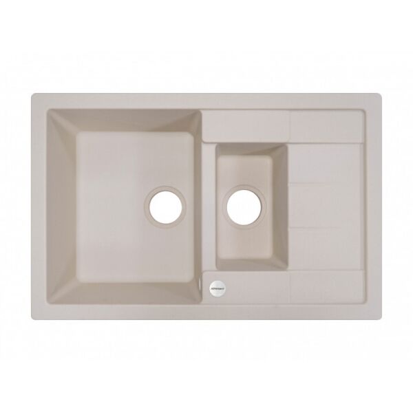

Кухонная мойка гранитная Pro100 Moyka ANILA PLUS ivory-08