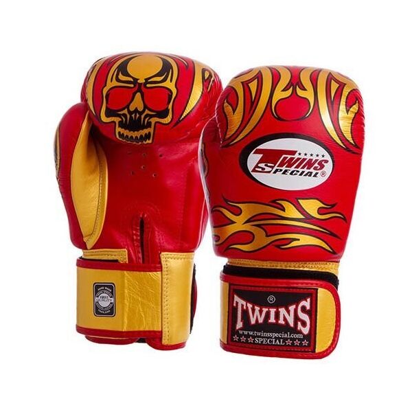

Twins Перчатки боксерские FBGVL3-31 12oz Красно-золотой (37426084)