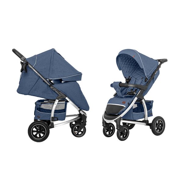 

Коляска прогулочная CARRELLO Vista CRL-5511 Denim Blue, лен