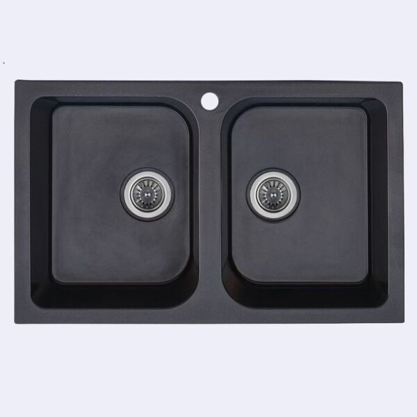 

Кухонная Мойка Platinum Twin 7648D Черный