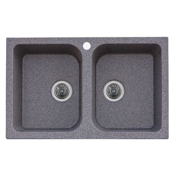 

Кухонная Мойка Platinum Twin 7648D Графит