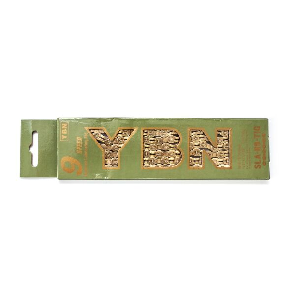 

Цепь 9ск. 116зв. YBN SLA-H9 Gold с замком