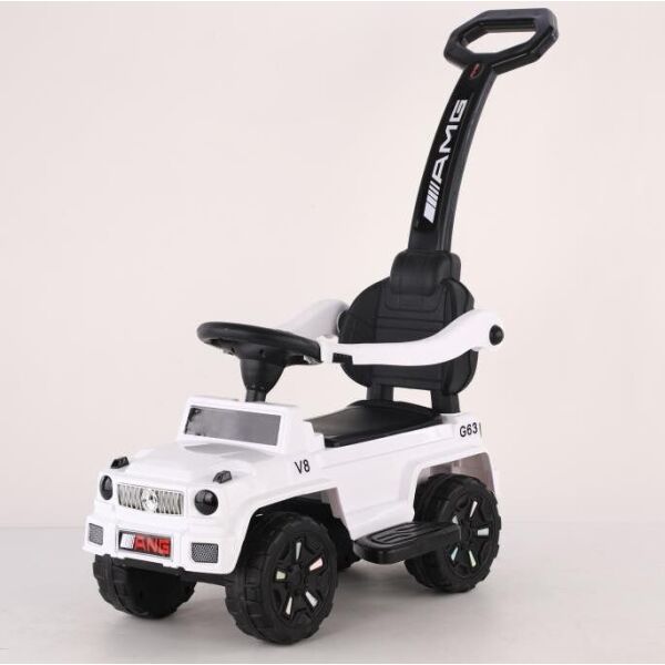 

Детская каталка-толокар T-935 WHITE Jeep, с родительской ручкой