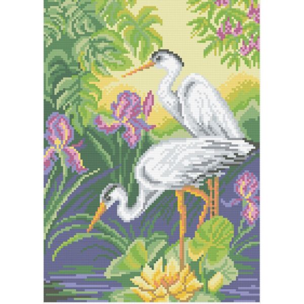 

Набор алмазной вышивки Грациозные цапли АМП-102