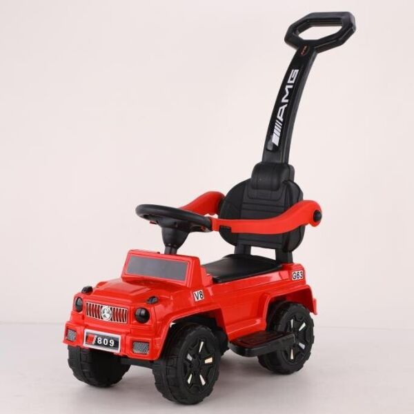 

Детская каталка-толокар T-935 RED Jeep, с родительской ручкой