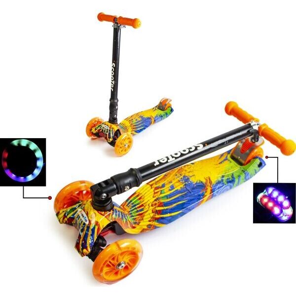 

Детский Трехколесный самокат Scooter MAXI PRINT Складаная ручка Гавайи (sc226)