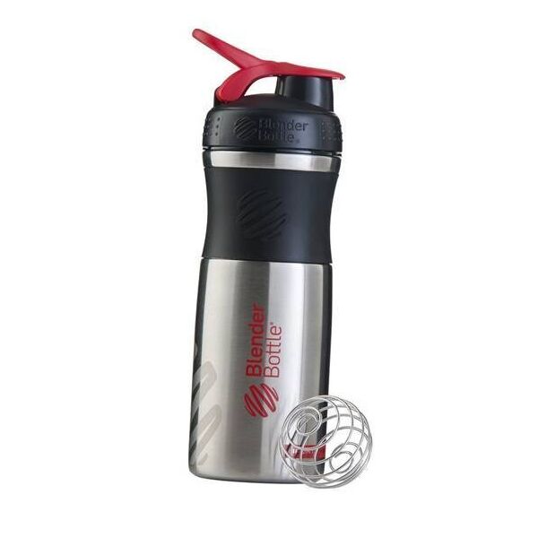 

Бутылка Blender Bottle Шейкер SportMixer Steel 820мл Красный (09234007)