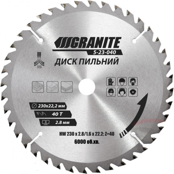 

Диск пильный Granite. 5-18-060