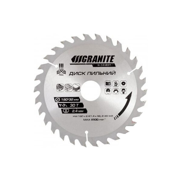 

Диск пильный Granite. 5-18-061