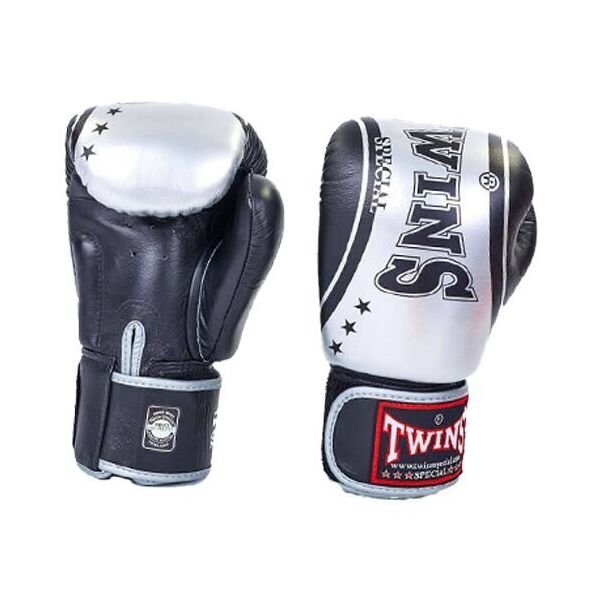

Перчатки боксерские Twins FBGV-TW4 16oz Черно-серебряный (37426048)