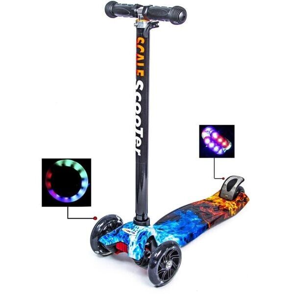 

Детский Трехколесный самокат Best Scooter MAXI PRINT Burn (Огонь и лед) sc124