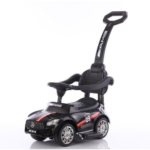 

Детская каталка-толокар T-932 BLACK, с родительской ручкой