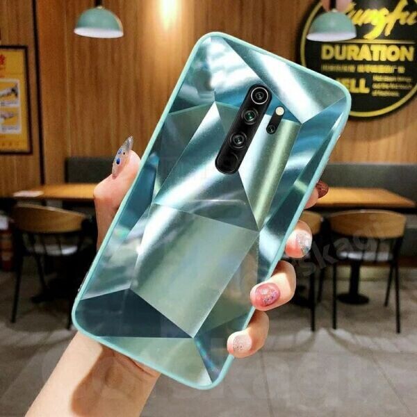 

Чехол стеклянный Diamond для Xiaomi Redmi 9 цвет Зелёный (085659)
