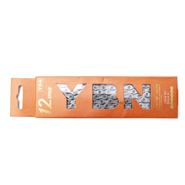 

Цепь 12 ск. 126зв. silver/silver YBN S12 с замком (CHA-237)