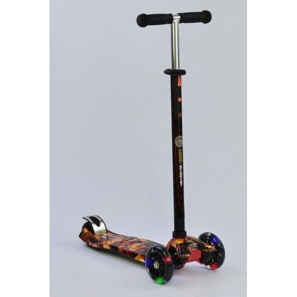 

Трехколесный самокат Best Scooter MAXI PRINT Огонь (sc512)