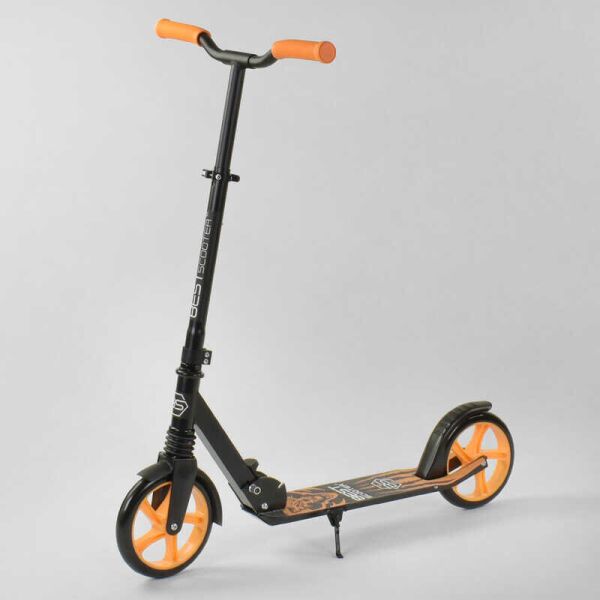 

Двухколесный самокат Best Scooter Wolf Черно-оранжевый (45077)