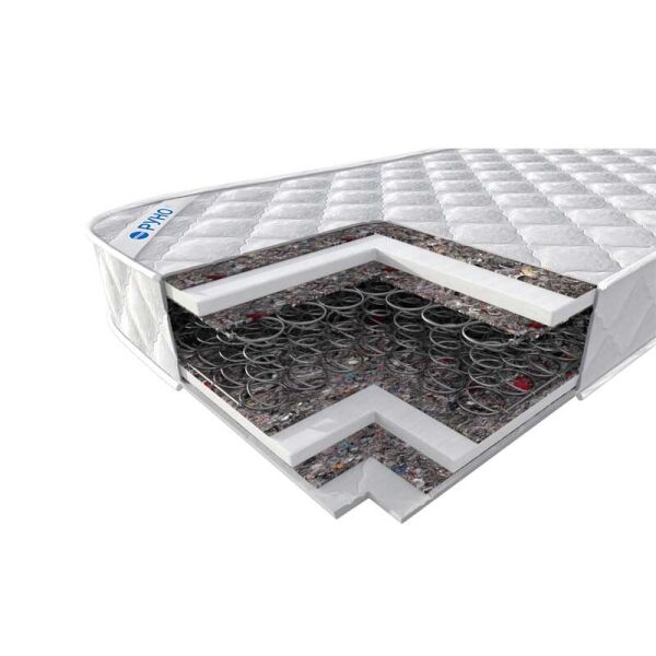 

Пружинный двухстороннний Матрас "Зима/Лето" 80х200 РУНО, Белый, выс. 16 см, съемный чехол