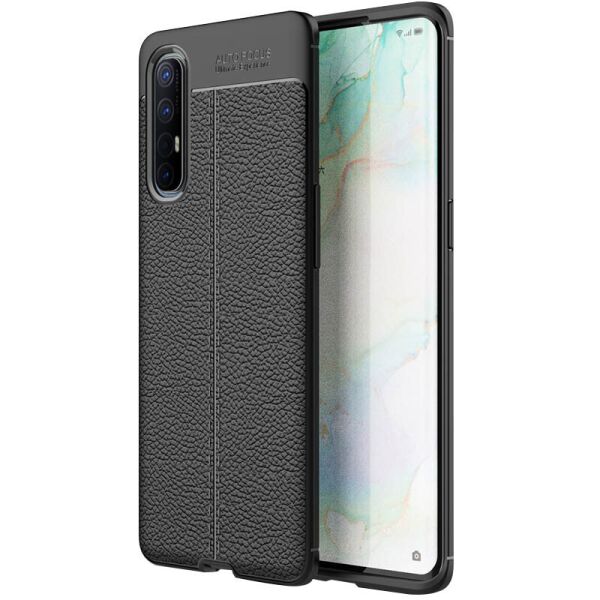 

TPU чехол фактурный (с имитацией кожи) для Oppo Reno 3 Pro