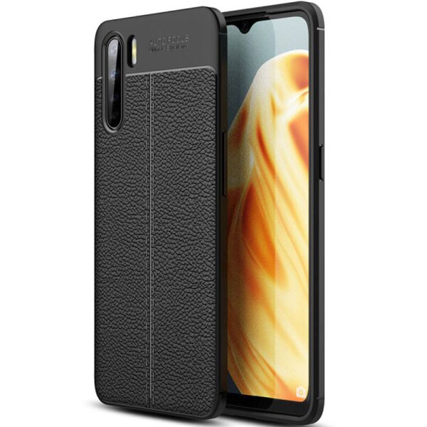 

TPU чехол фактурный (с имитацией кожи) для Oppo Reno 3