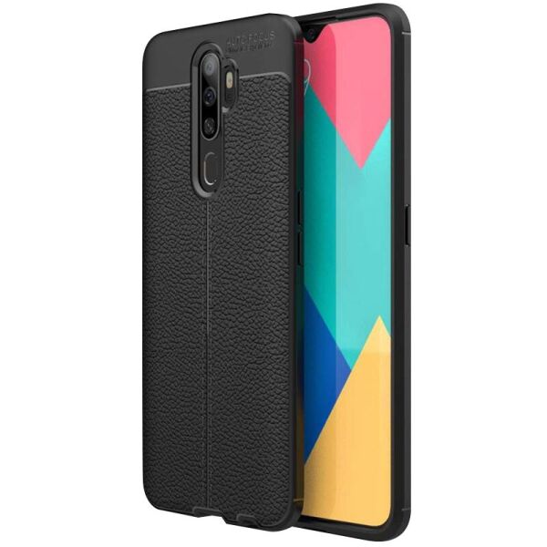 

TPU чехол фактурный (с имитацией кожи) для Oppo A5 (2020) / Oppo A9 (2020)