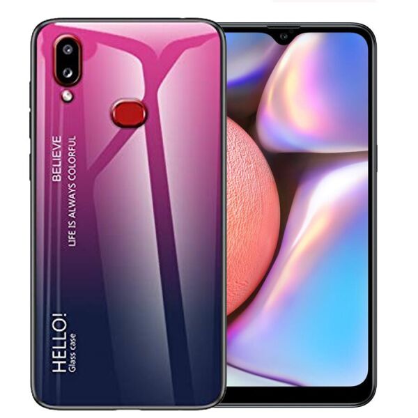 

TPU+Glass чехол Gradient HELLO для Samsung Galaxy A10s