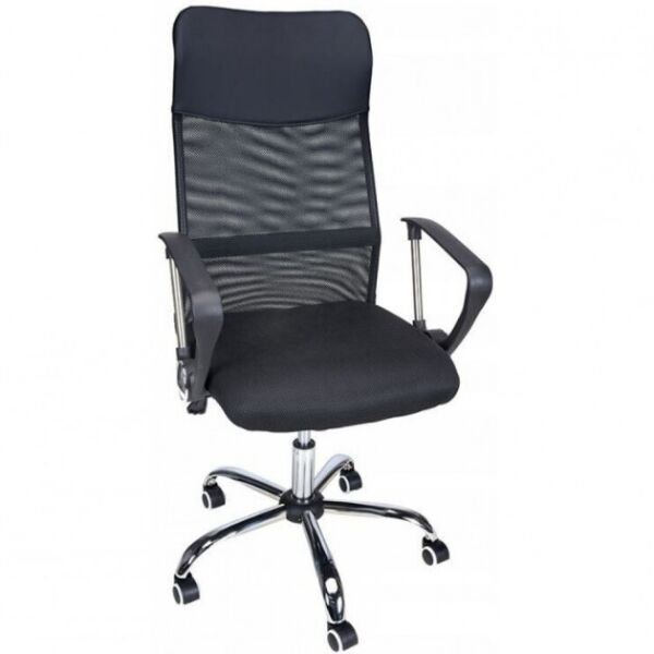 

Кресло офисное Bonro Manager Black, сетка, до 120 кг