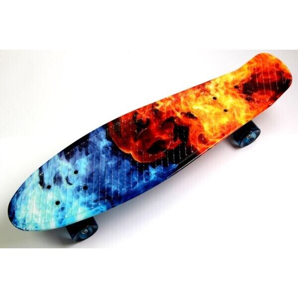 

Пенни Борд Penny Board Nickel Никель Огонь и Лед LED 68 см (znp117-1)
