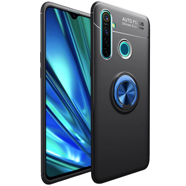 

TPU чехол Deen ColorRing под магнитный держатель (opp) для Realme 5 Pro