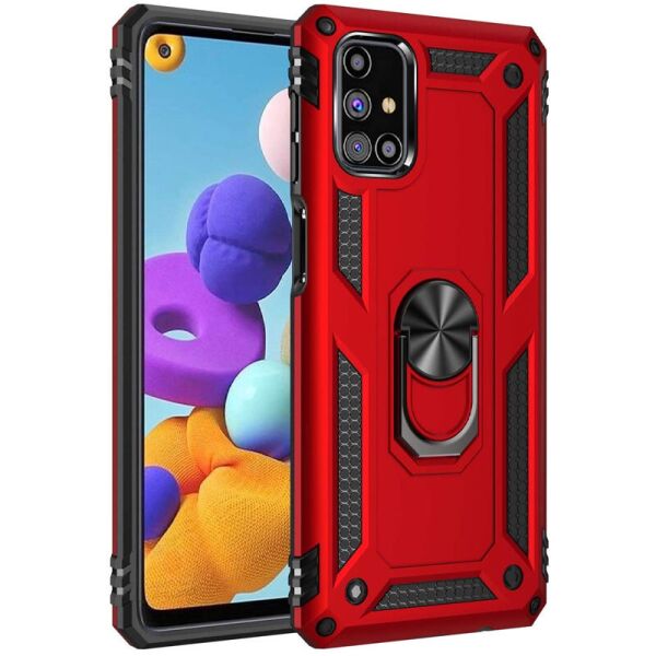 

Ударопрочный чехол Serge Ring магнитный держатель для Samsung Galaxy M31s