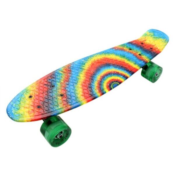

Пенни Борд Penny Board Zippy со светящимися колесами Радуга 54 см (zpl32-3)