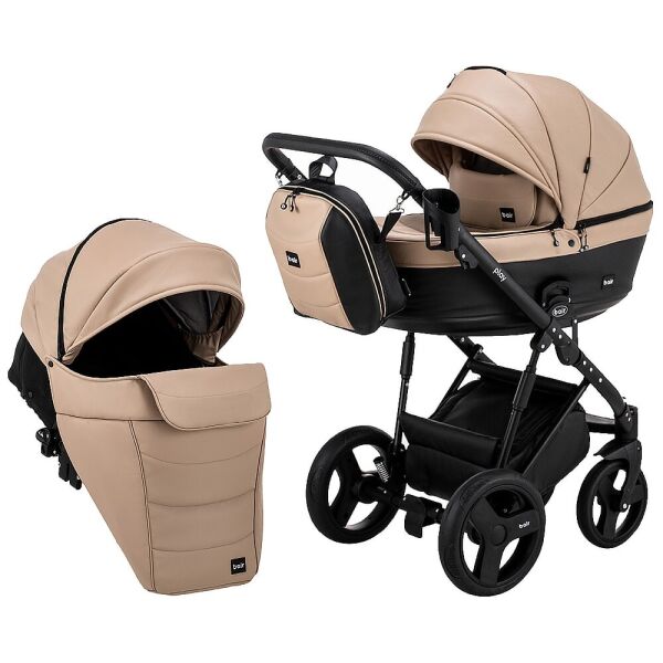 

Коляска 2 в 1 Bair Play BP-55/69 бежевый-черный
