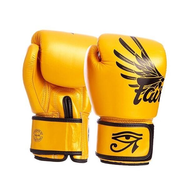 

Перчатки боксерские Fairtex BGV1-FALCON 16oz Золото-черный (37475013)