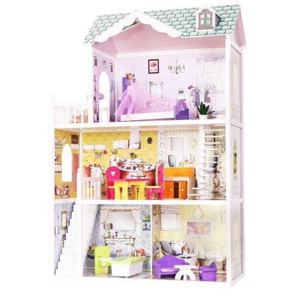 

Кукольный домик EcoToys Beverly Hills 4108 + 14 аксессуаров (8070)