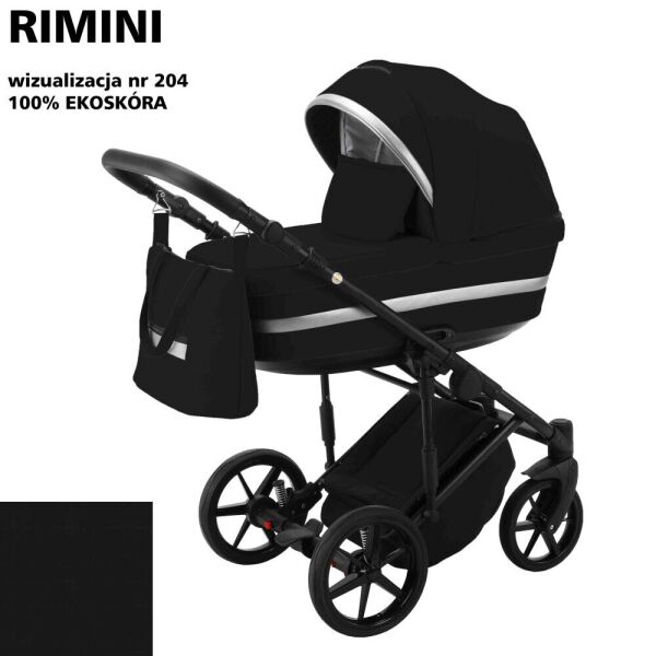 

Детская коляска универсальная 2 в 1 Adamex Rimini ECO кожа 100% RI-204