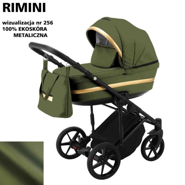 

Детская коляска универсальная 2 в 1 Adamex Rimini ECO кожа 100% RI-256