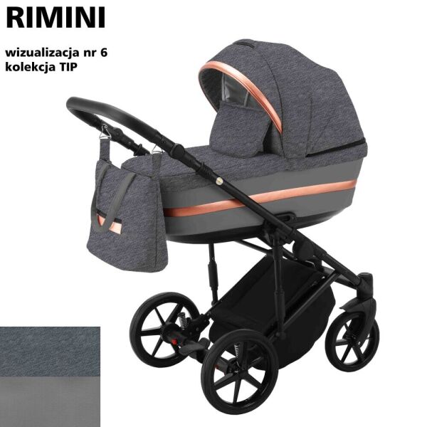 

Детская коляска универсальная 2 в 1 Adamex Rimini Tip RI-6