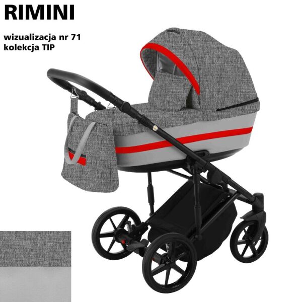 

Детская коляска универсальная 2 в 1 Adamex Rimini Tip RI-71