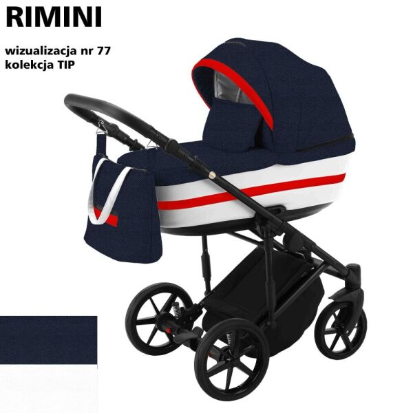

Детская коляска универсальная 2 в 1 Adamex Rimini Tip RI-77